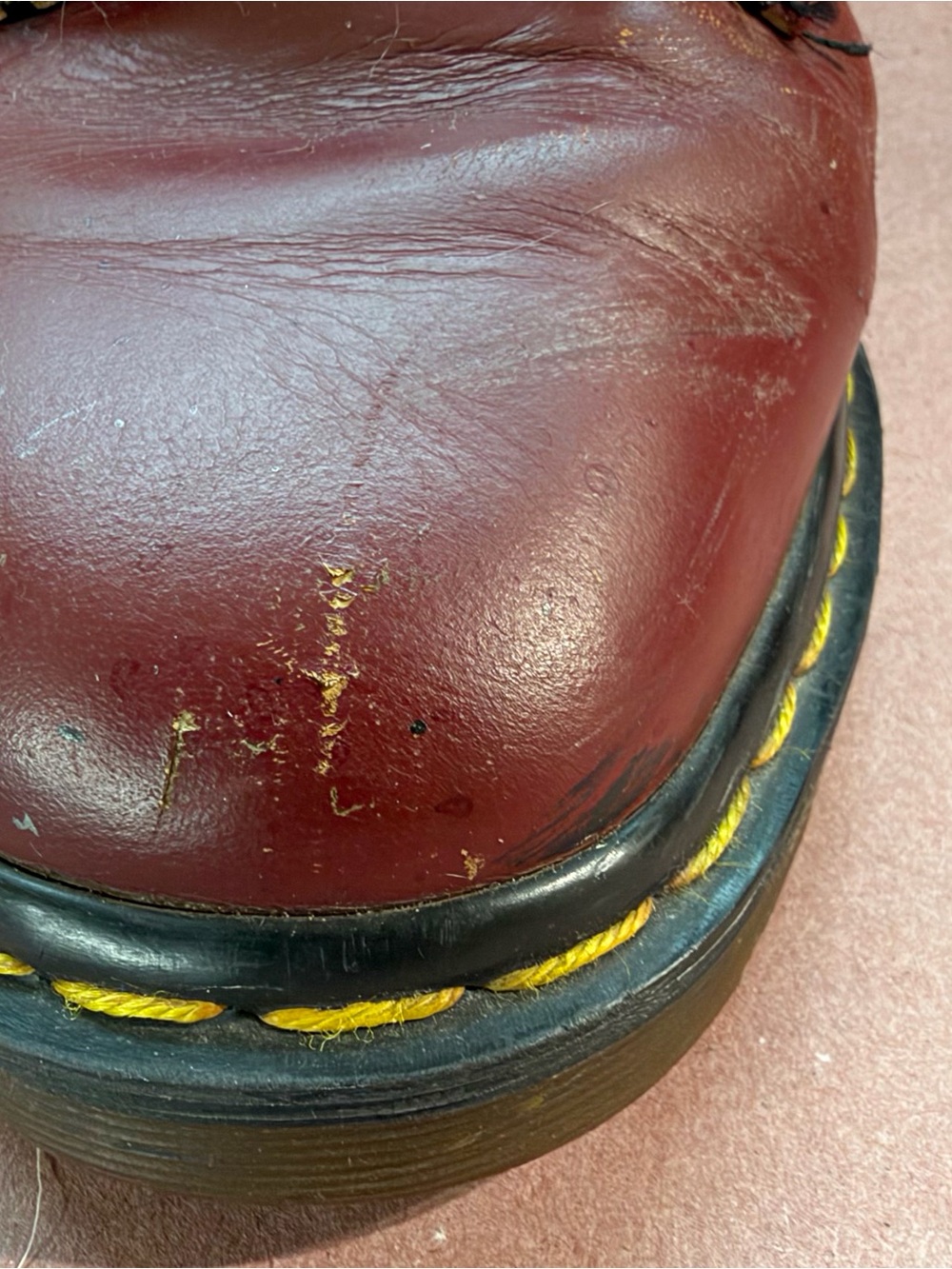 Dr. Martens Vintage 1460 Cherry Red 8 eye Boots - Picture 2 of 12